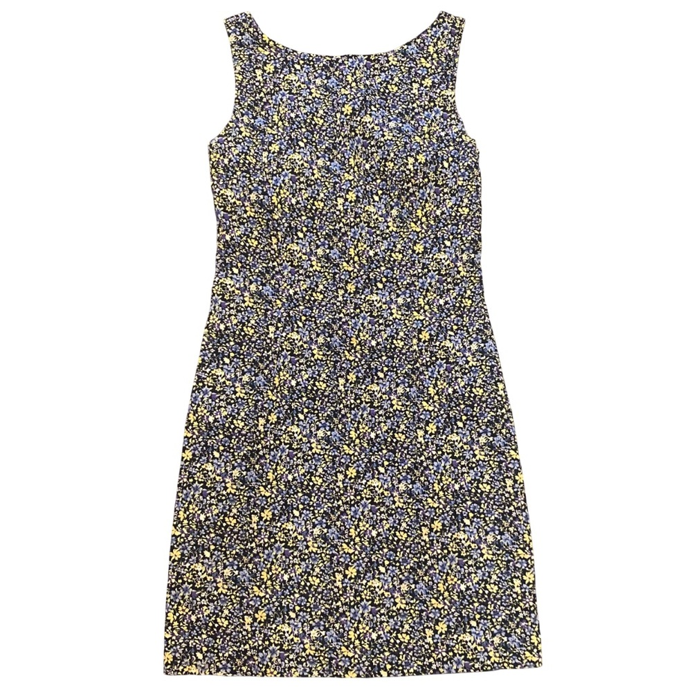 Vintage Express Sz 5/6 Ditsy Floral 90s Academia Mini Dress